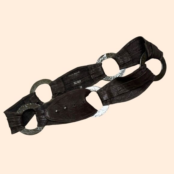 Streets Ahead Leather Ring Belt